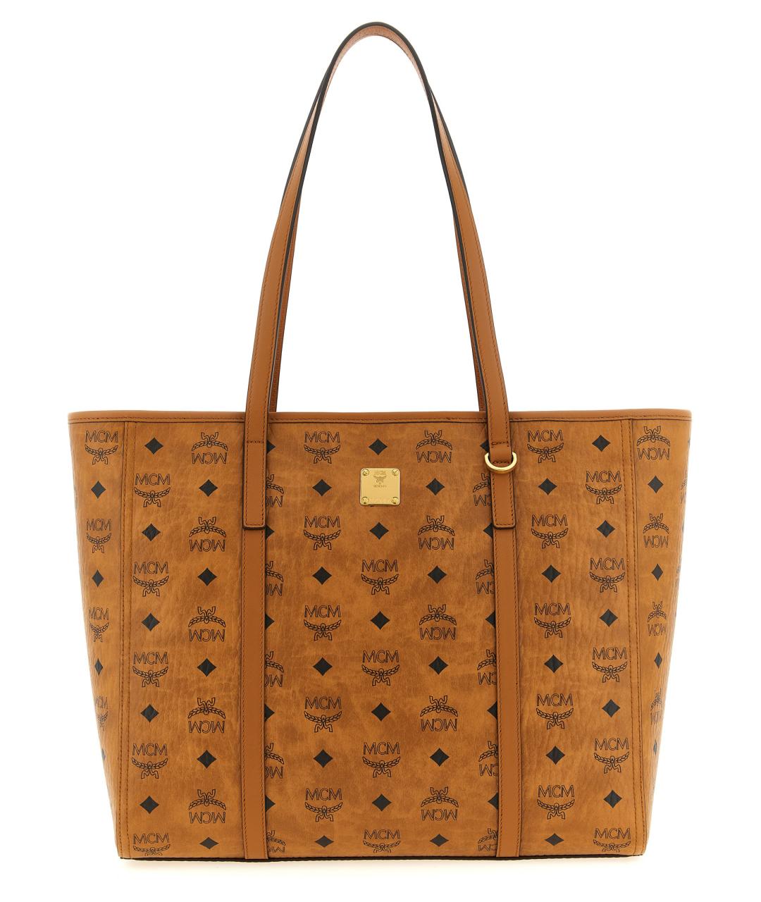 MCM Коричневая сумка тоут из искусственной кожи, фото 1