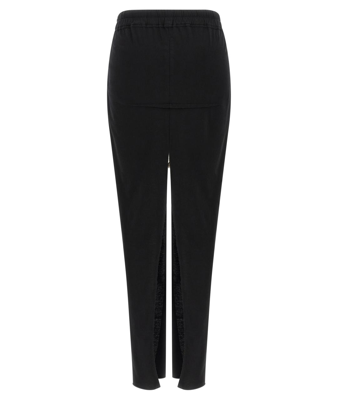 RICK OWENS DRKSHDW Черная хлопковая юбка макси, фото 2