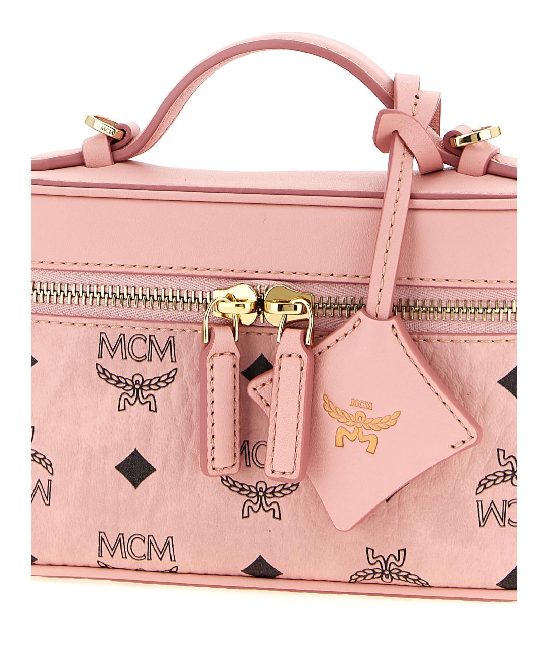 MCM Розовая сумка через плечо из искусственной кожи, фото 3