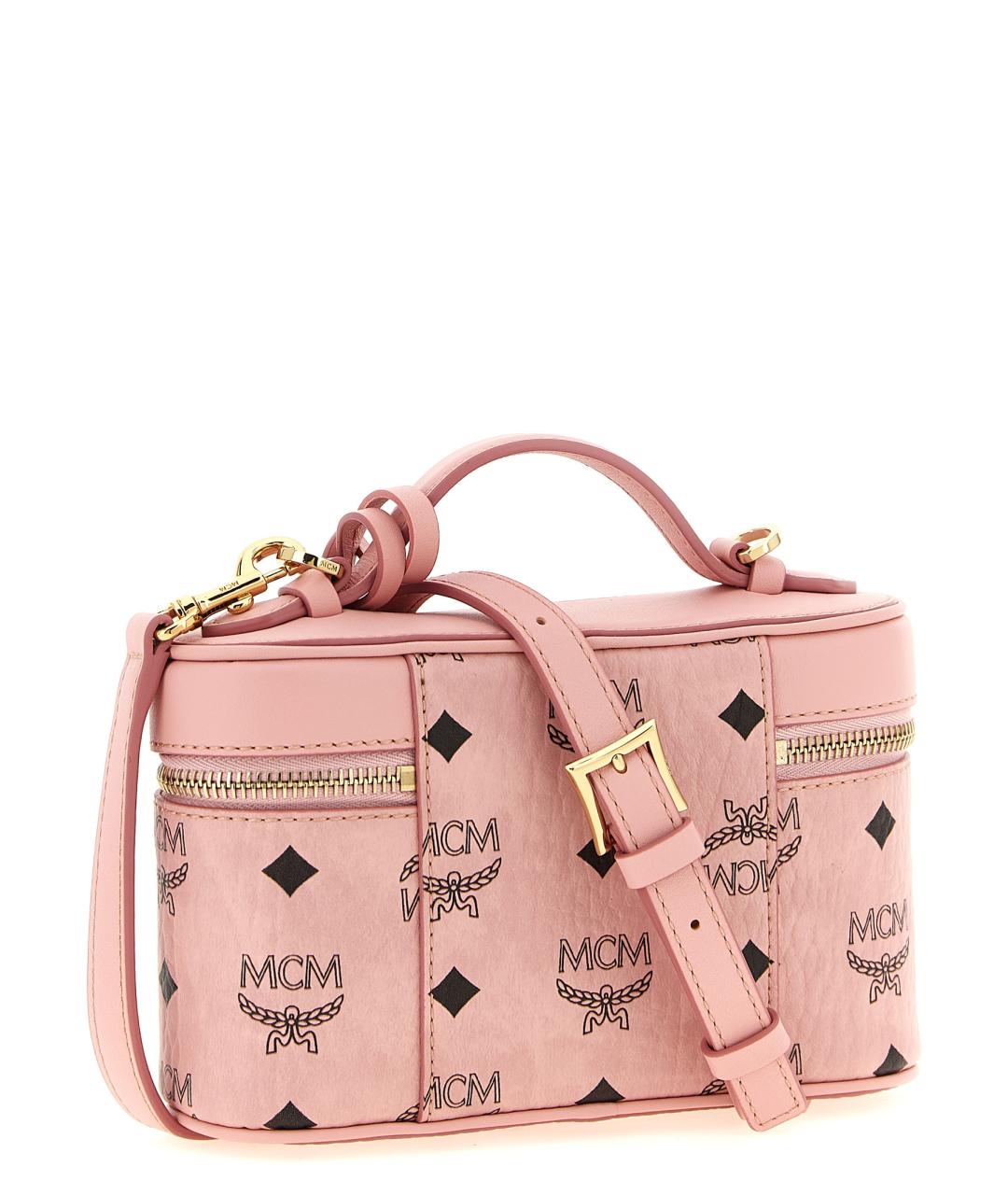 MCM Розовая сумка через плечо из искусственной кожи, фото 2