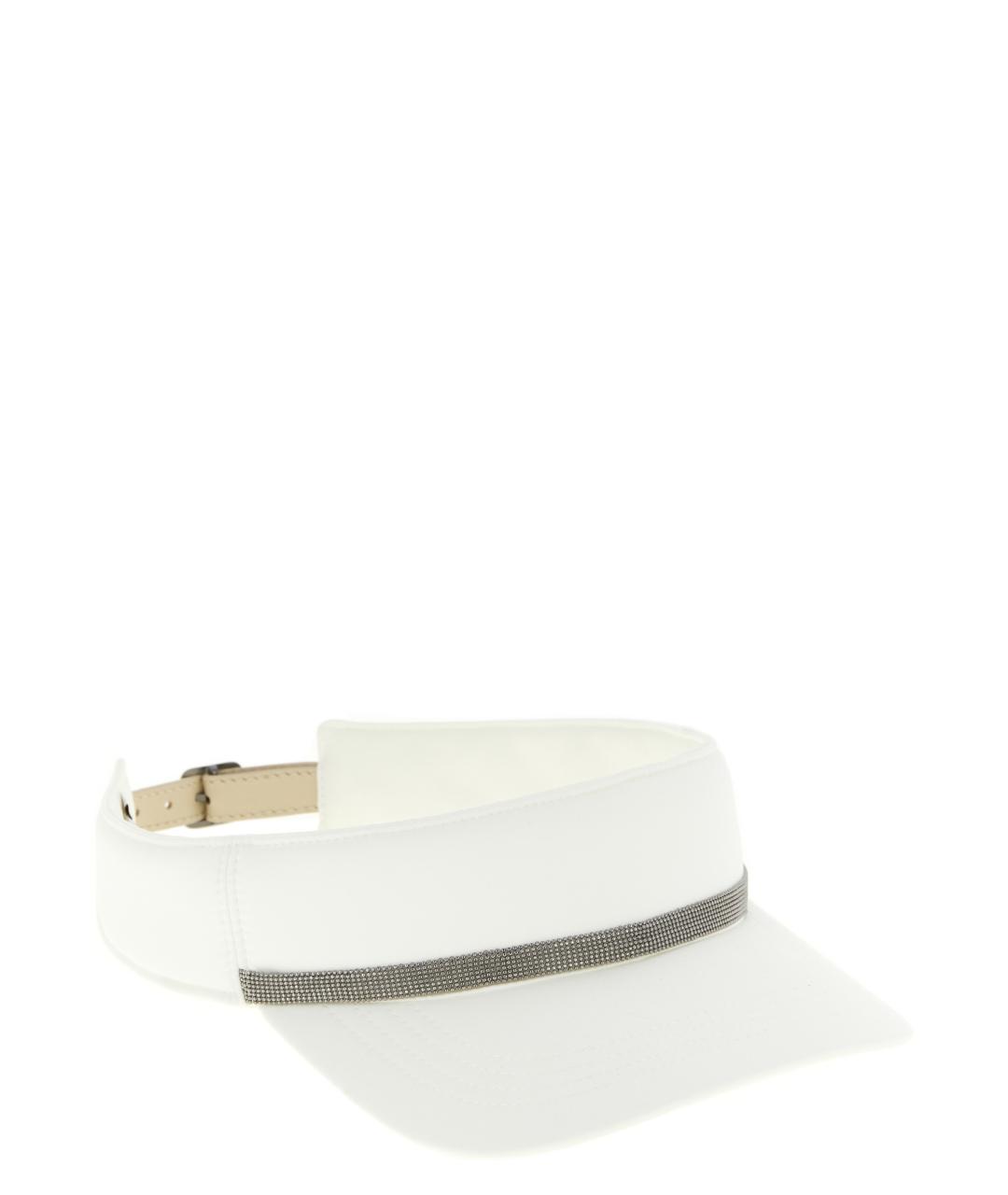 BRUNELLO CUCINELLI Белая синтетическая кепка, фото 1