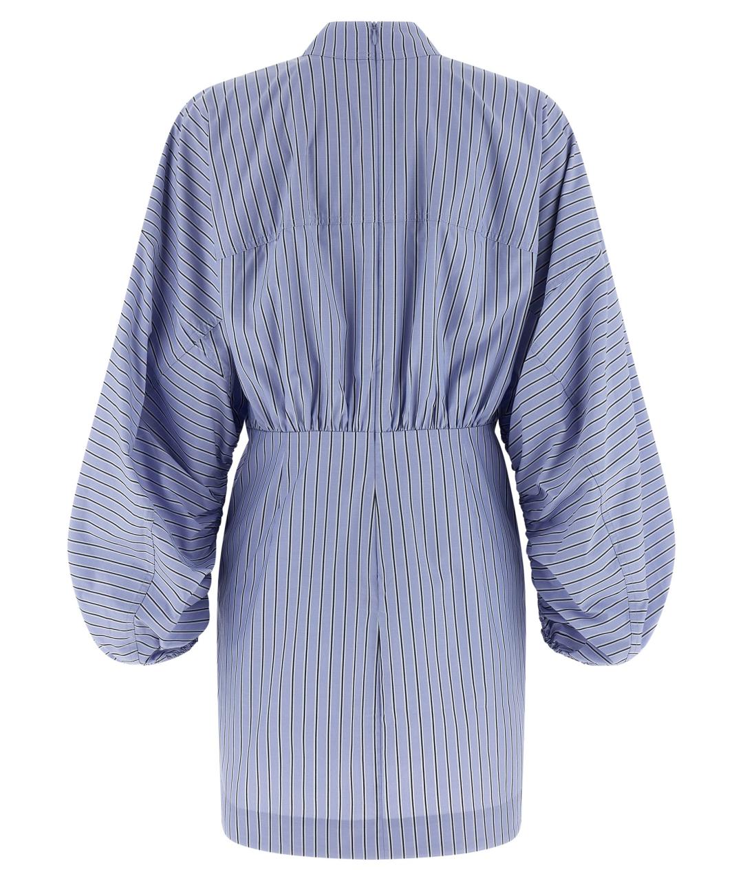 ZIMMERMANN Голубое хлопковое повседневное платье, фото 2