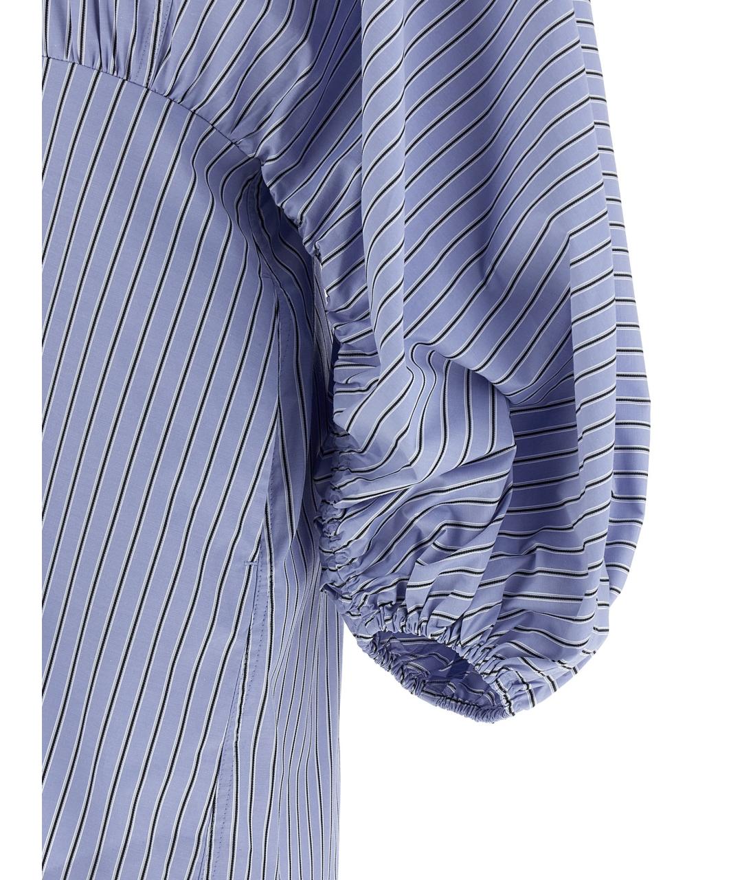 ZIMMERMANN Голубое хлопковое повседневное платье, фото 4