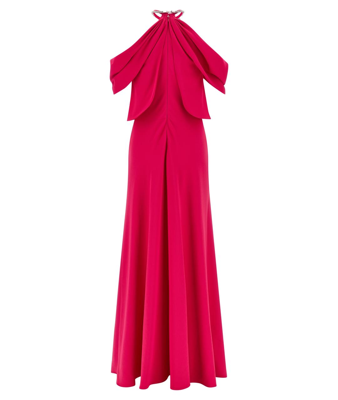 ALBERTA FERRETTI Фуксия вискозное вечернее платье, фото 2