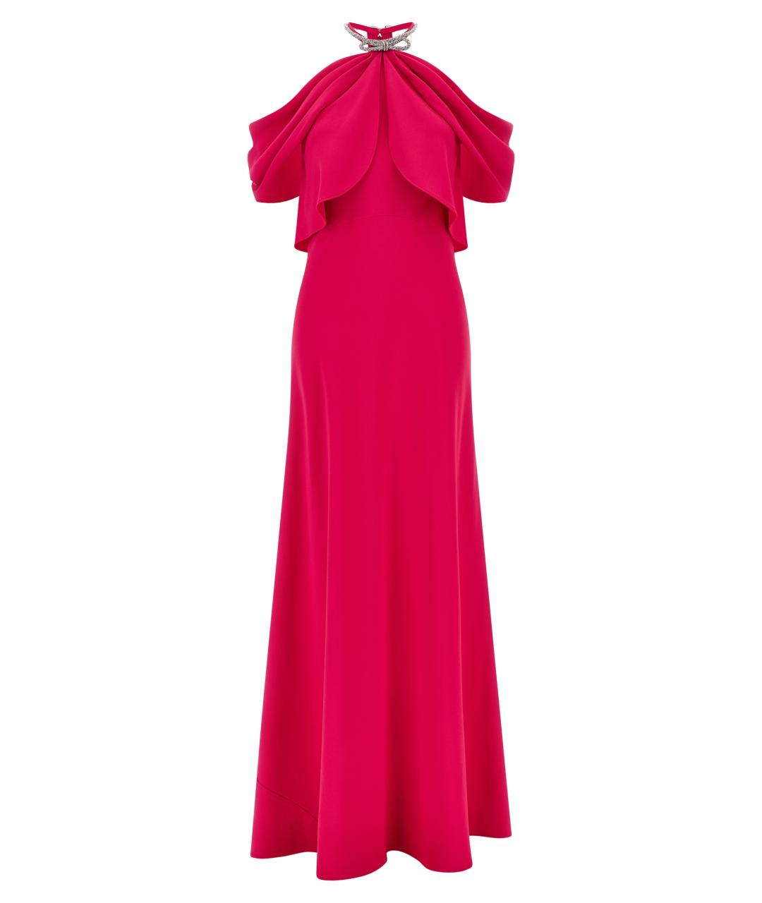 ALBERTA FERRETTI Фуксия вискозное вечернее платье, фото 1
