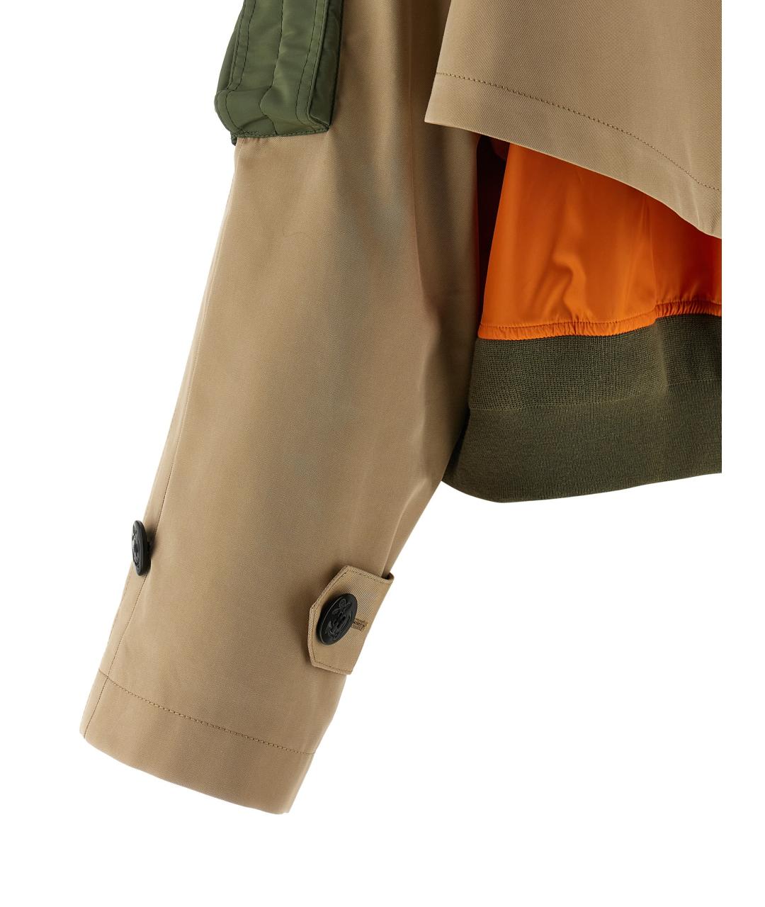 SACAI Бежевая хлопковая куртка, фото 4