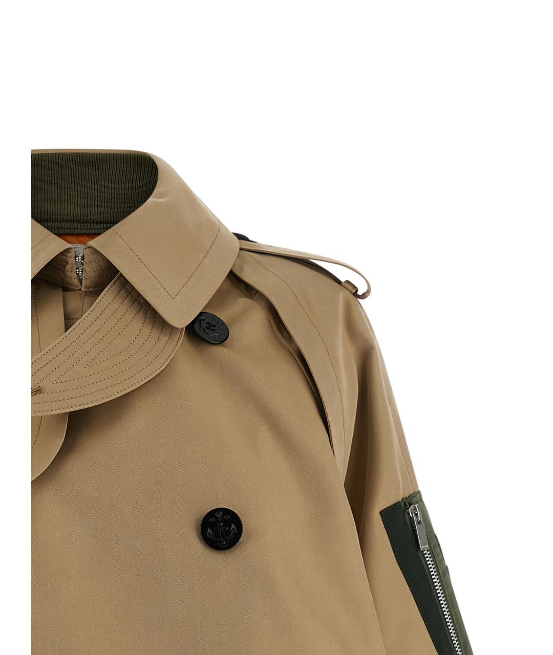 SACAI Бежевая хлопковая куртка, фото 3