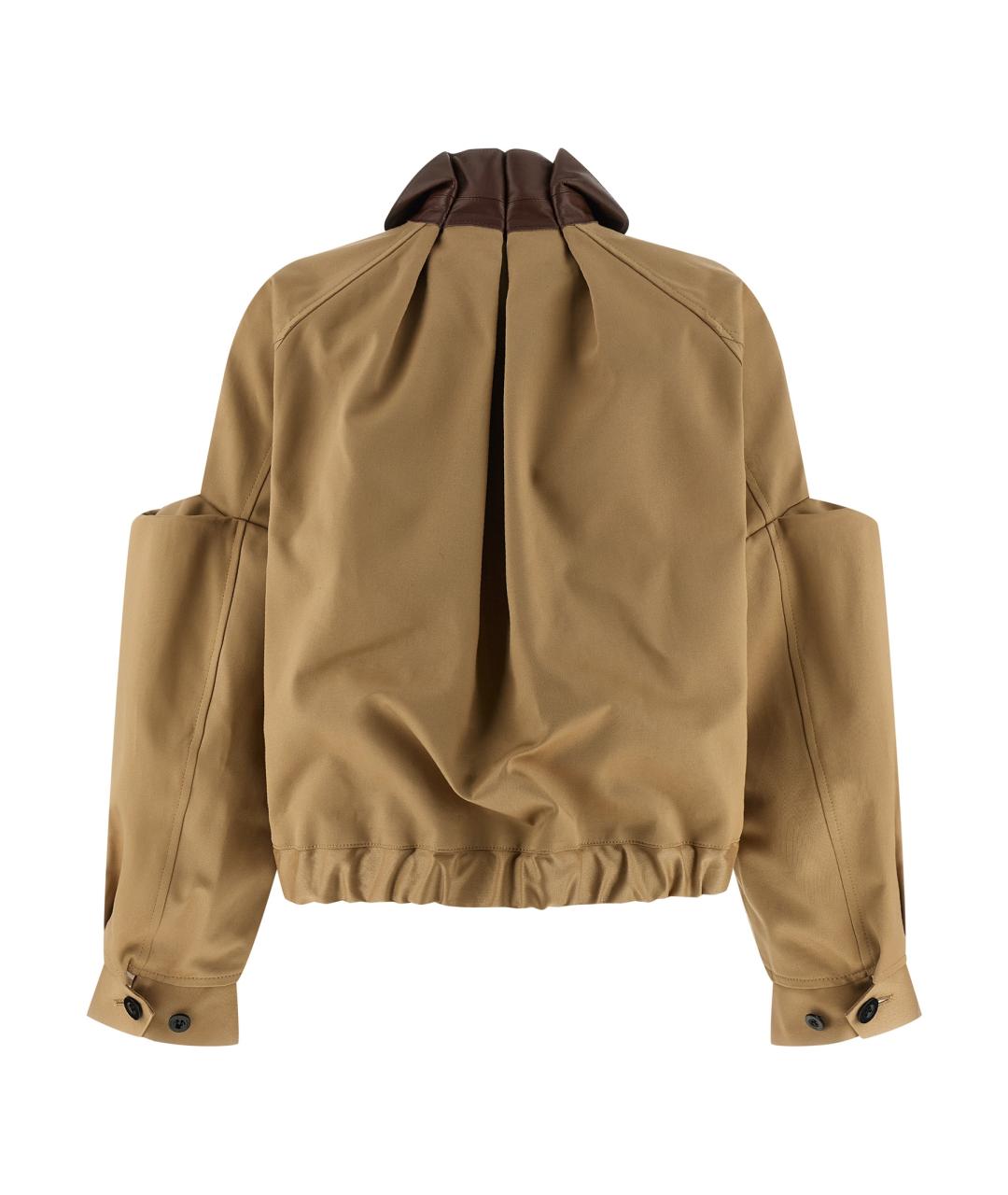 SACAI Бежевая хлопковая куртка, фото 2