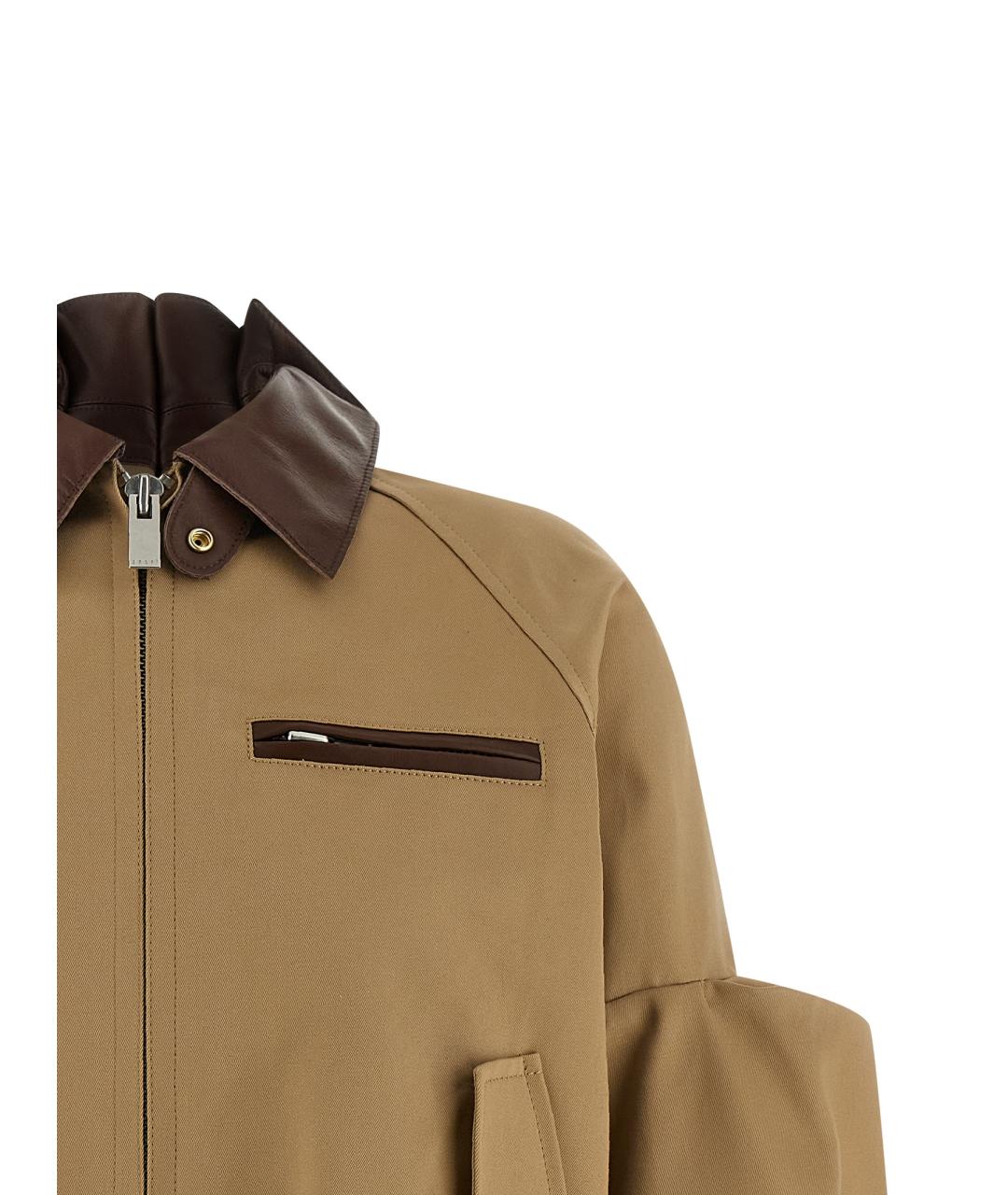 SACAI Бежевая хлопковая куртка, фото 3