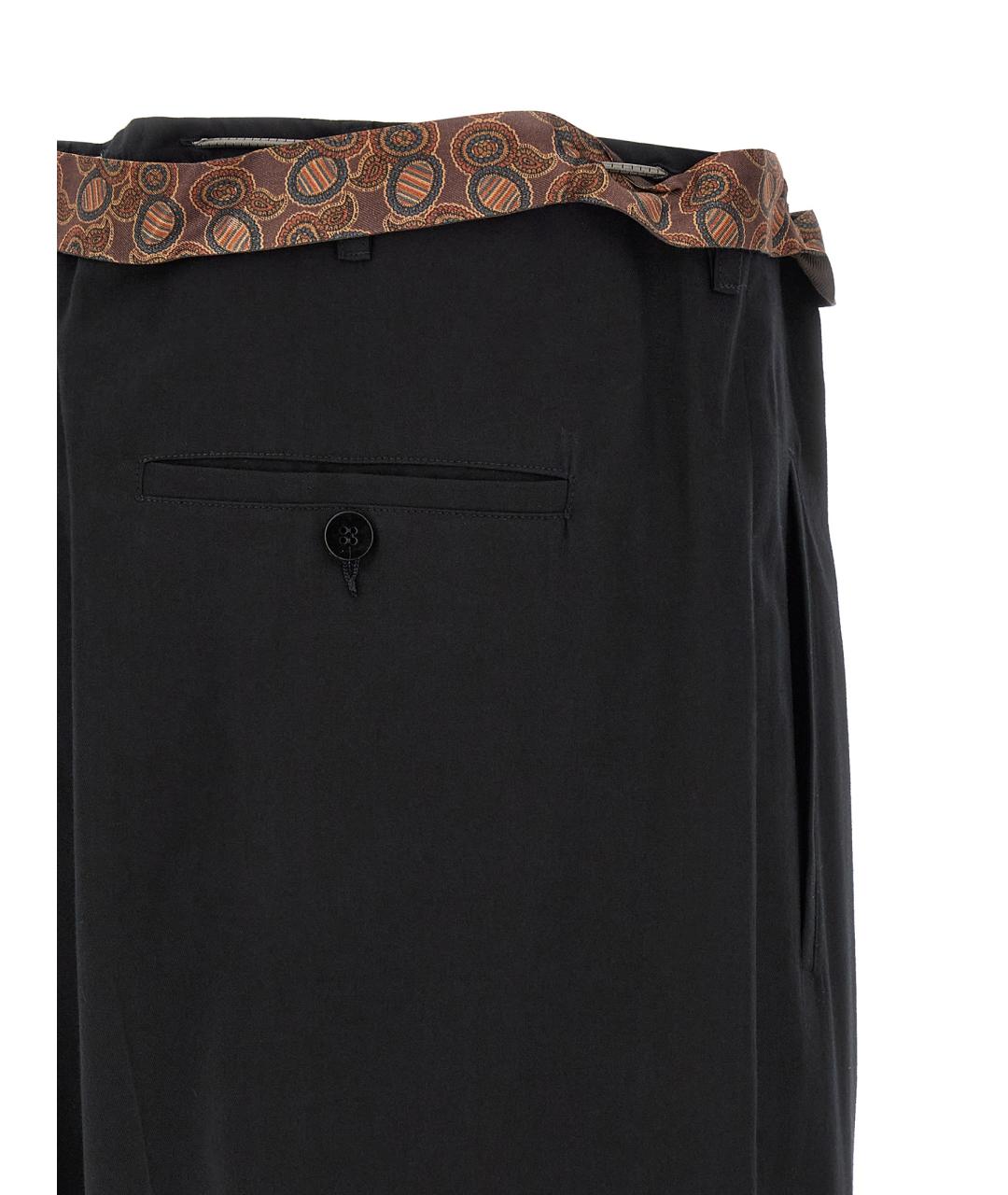 MAGLIANO Черные хлопковые повседневные брюки, фото 4