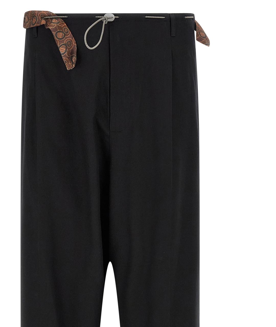 MAGLIANO Черные хлопковые повседневные брюки, фото 3