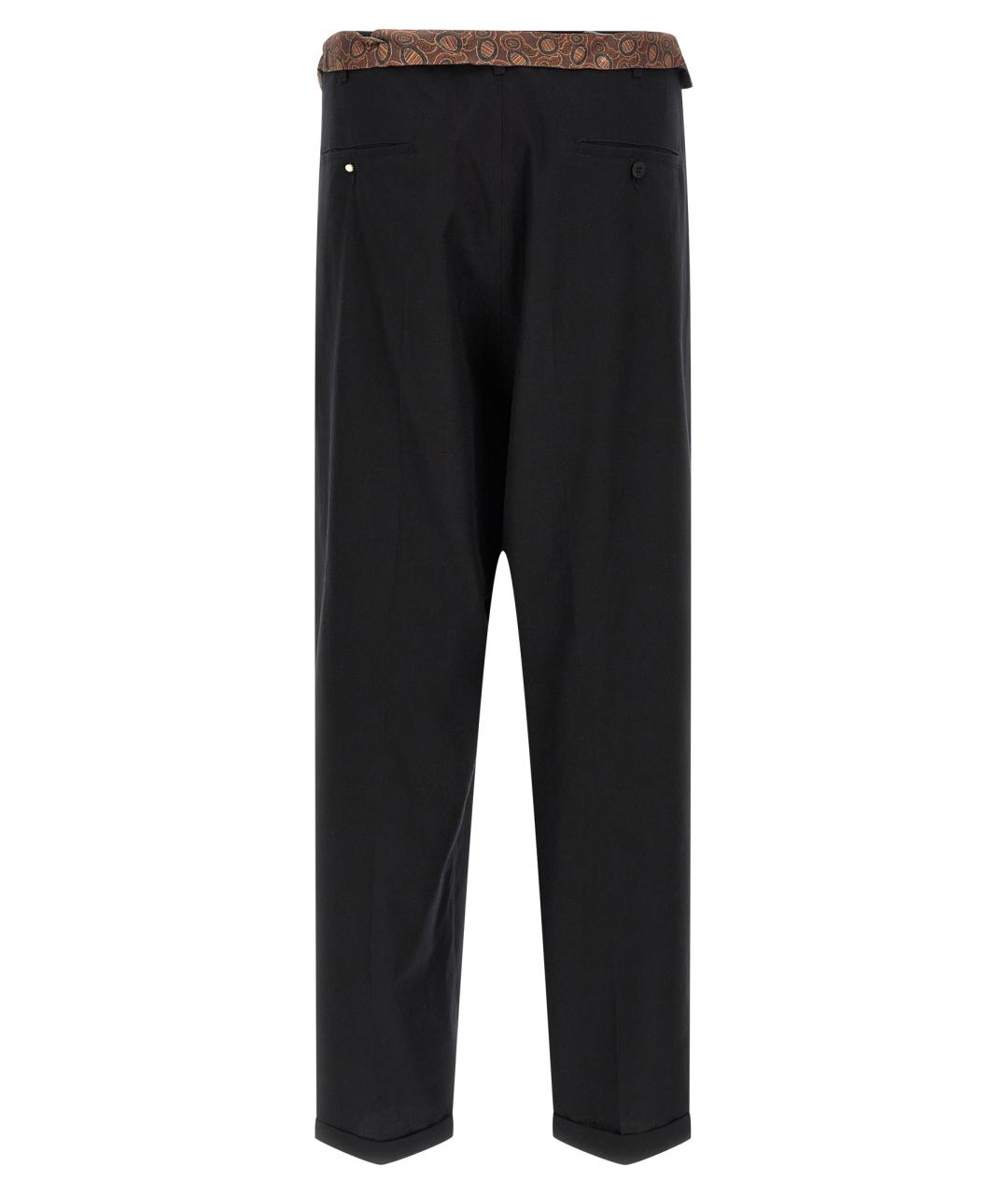 MAGLIANO Черные хлопковые повседневные брюки, фото 2