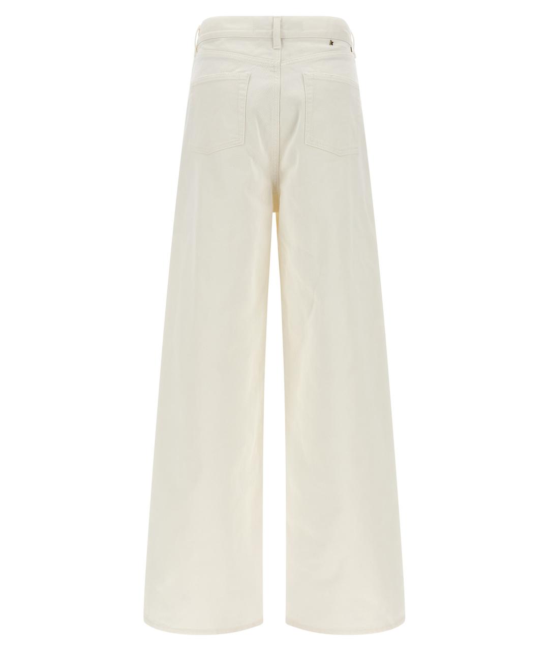 GOLDEN GOOSE DELUXE BRAND Белые хлопковые прямые джинсы, фото 2