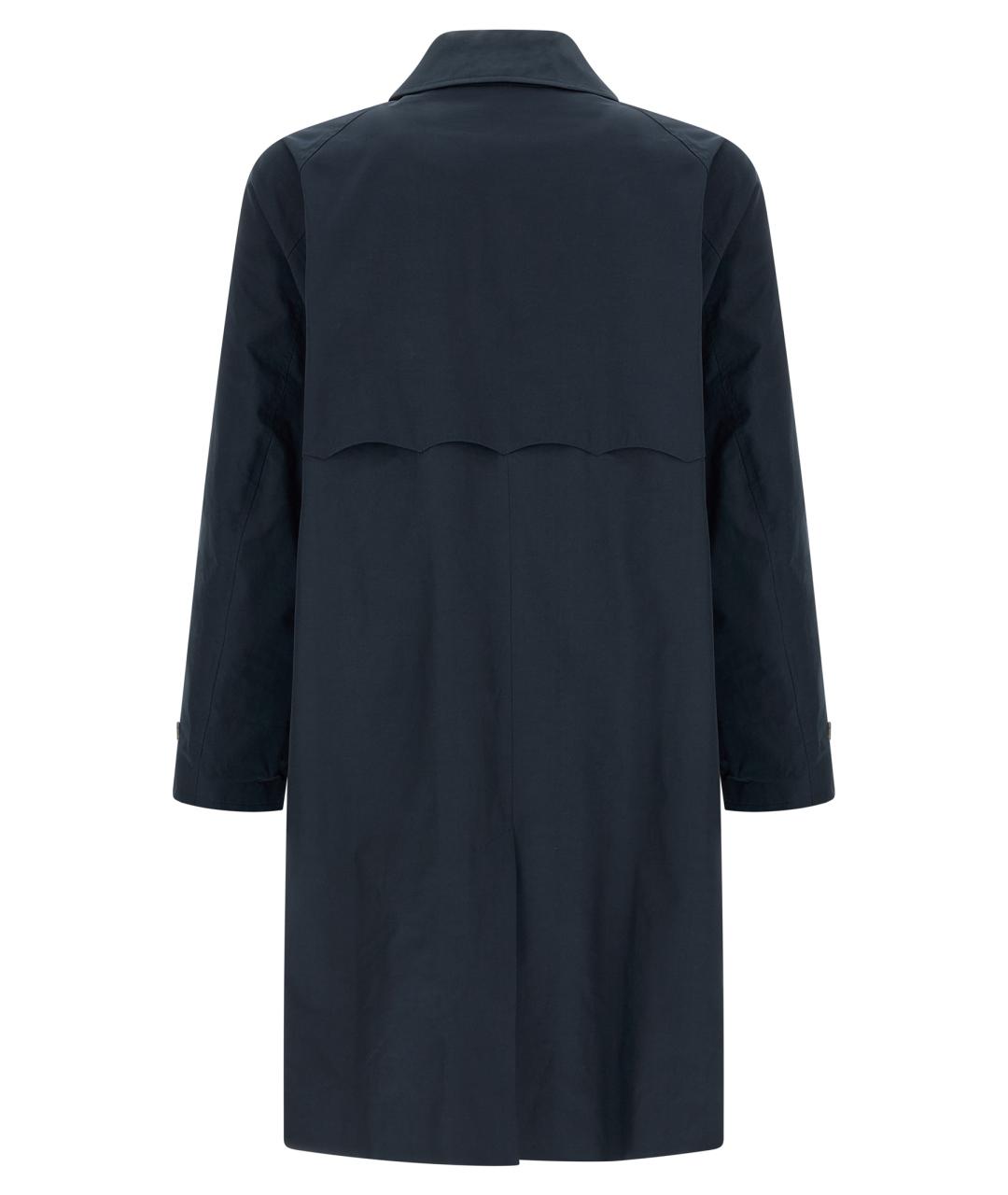 BARACUTA Темно-синий полиэстеровый тренч / плащ, фото 2