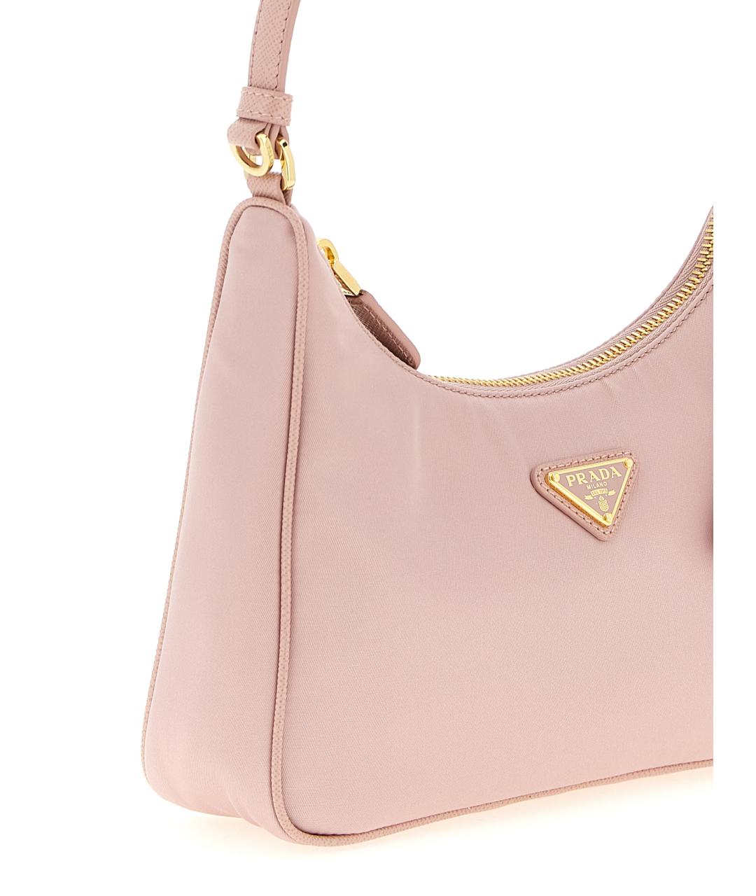 PRADA Розовая синтетическая сумка через плечо, фото 3