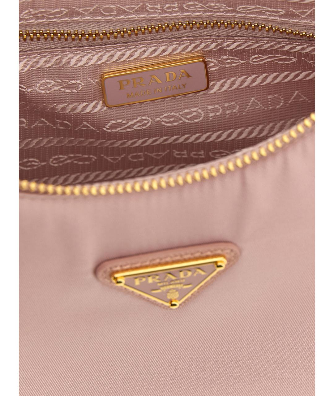PRADA Розовая синтетическая сумка через плечо, фото 4