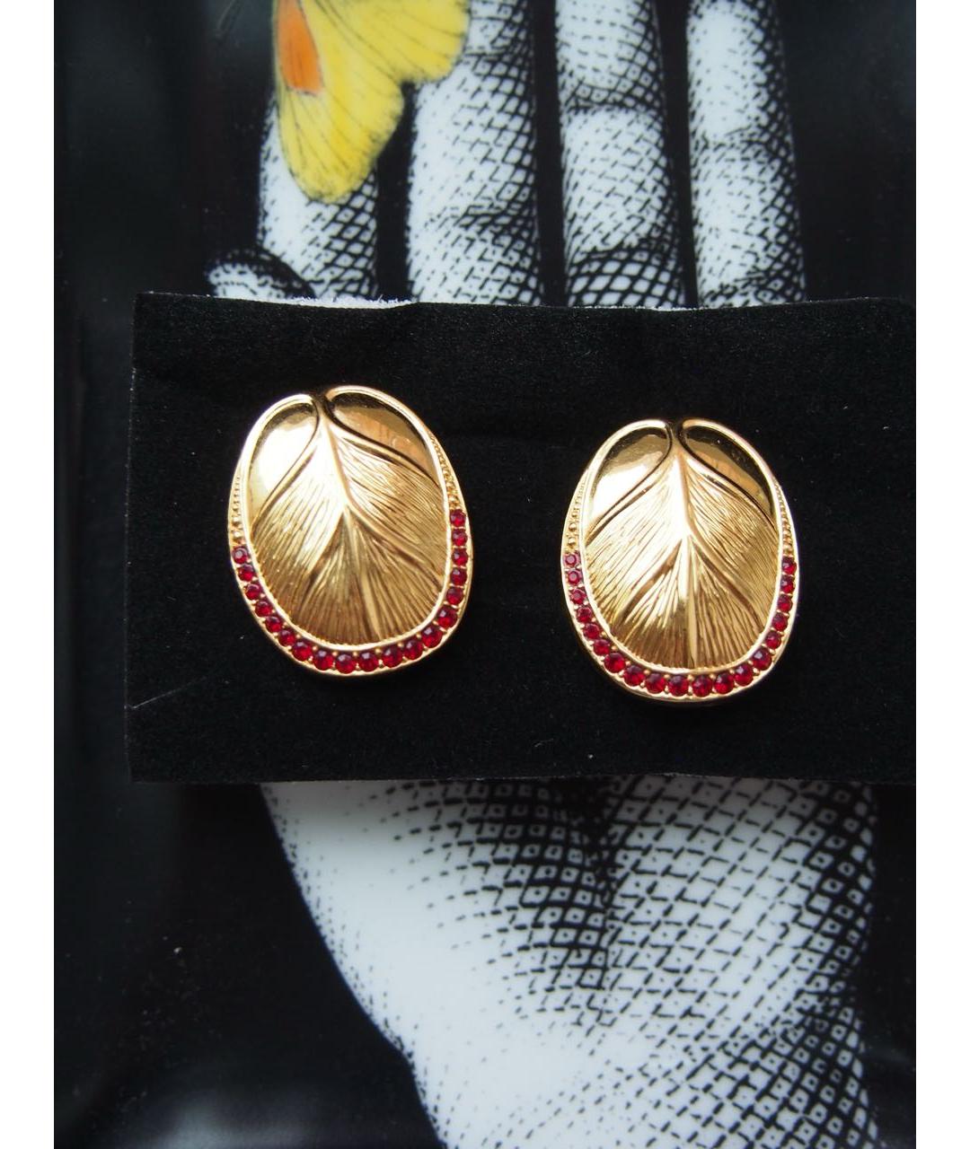 LANVIN Золотые клипсы, фото 5