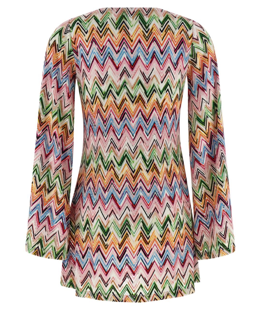 MISSONI Мульти вискозное коктейльное платье, фото 2