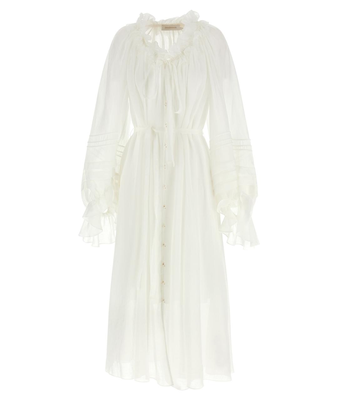 ZIMMERMANN Белое повседневное платье, фото 1