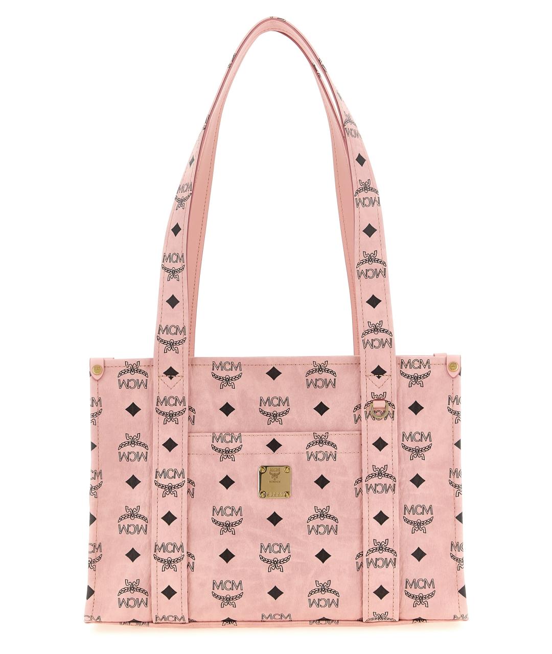 MCM Розовая сумка тоут из искусственной кожи, фото 1