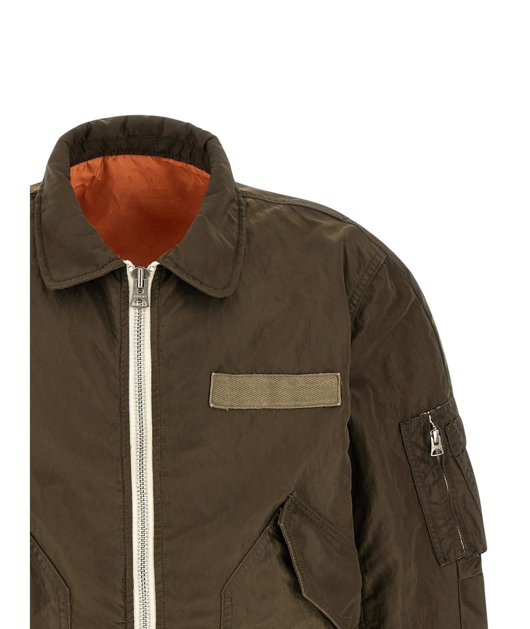 SACAI Зеленая полиамидовая куртка, фото 3