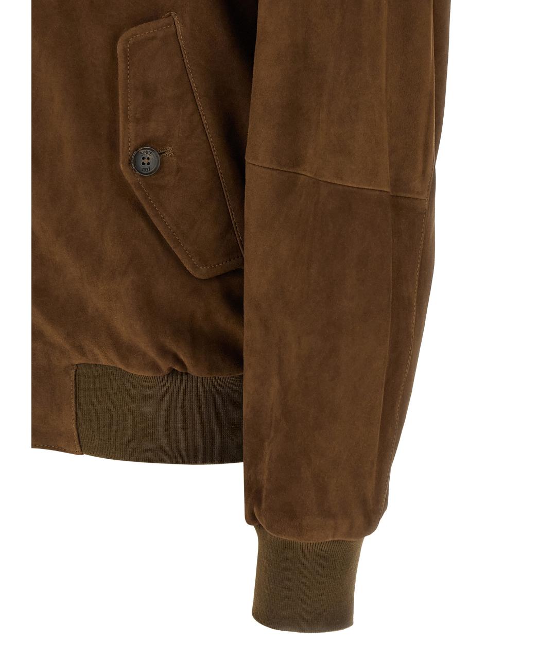 BARACUTA Коричневая замшевая куртка, фото 4