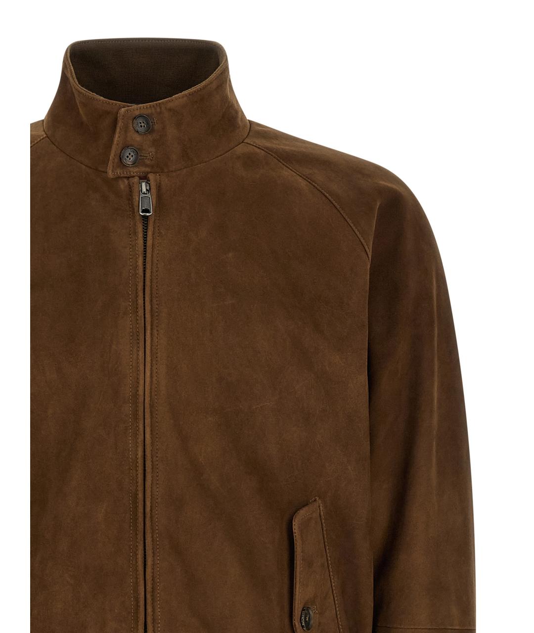 BARACUTA Коричневая замшевая куртка, фото 3