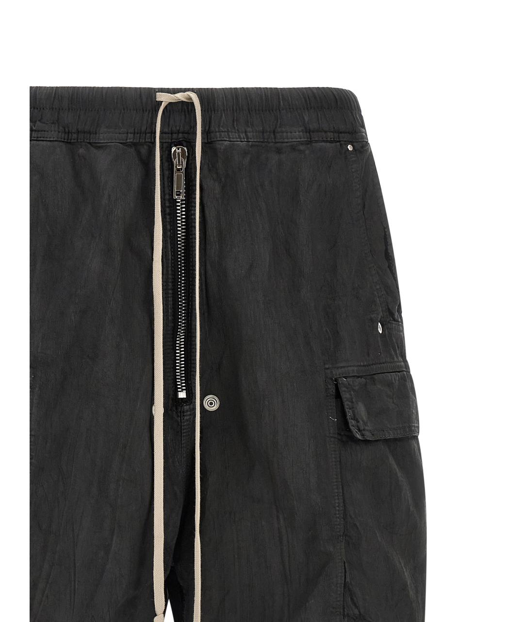 RICK OWENS DRKSHDW Черные хлопковые шорты, фото 3