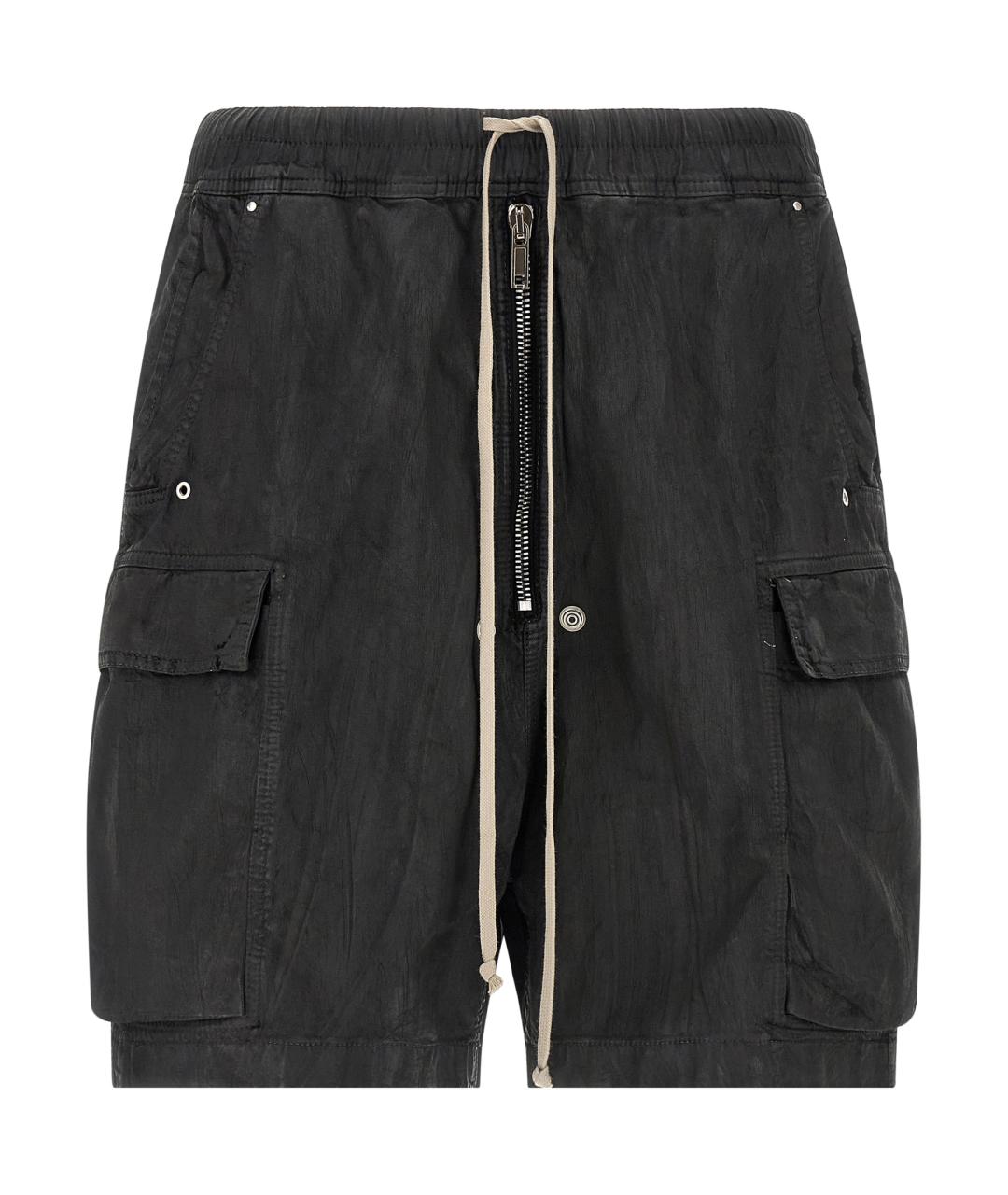RICK OWENS DRKSHDW Черные хлопковые шорты, фото 1