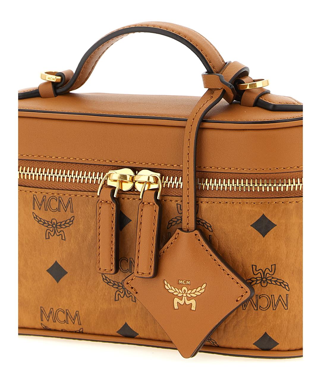 MCM Коричневая сумка через плечо из искусственной кожи, фото 3