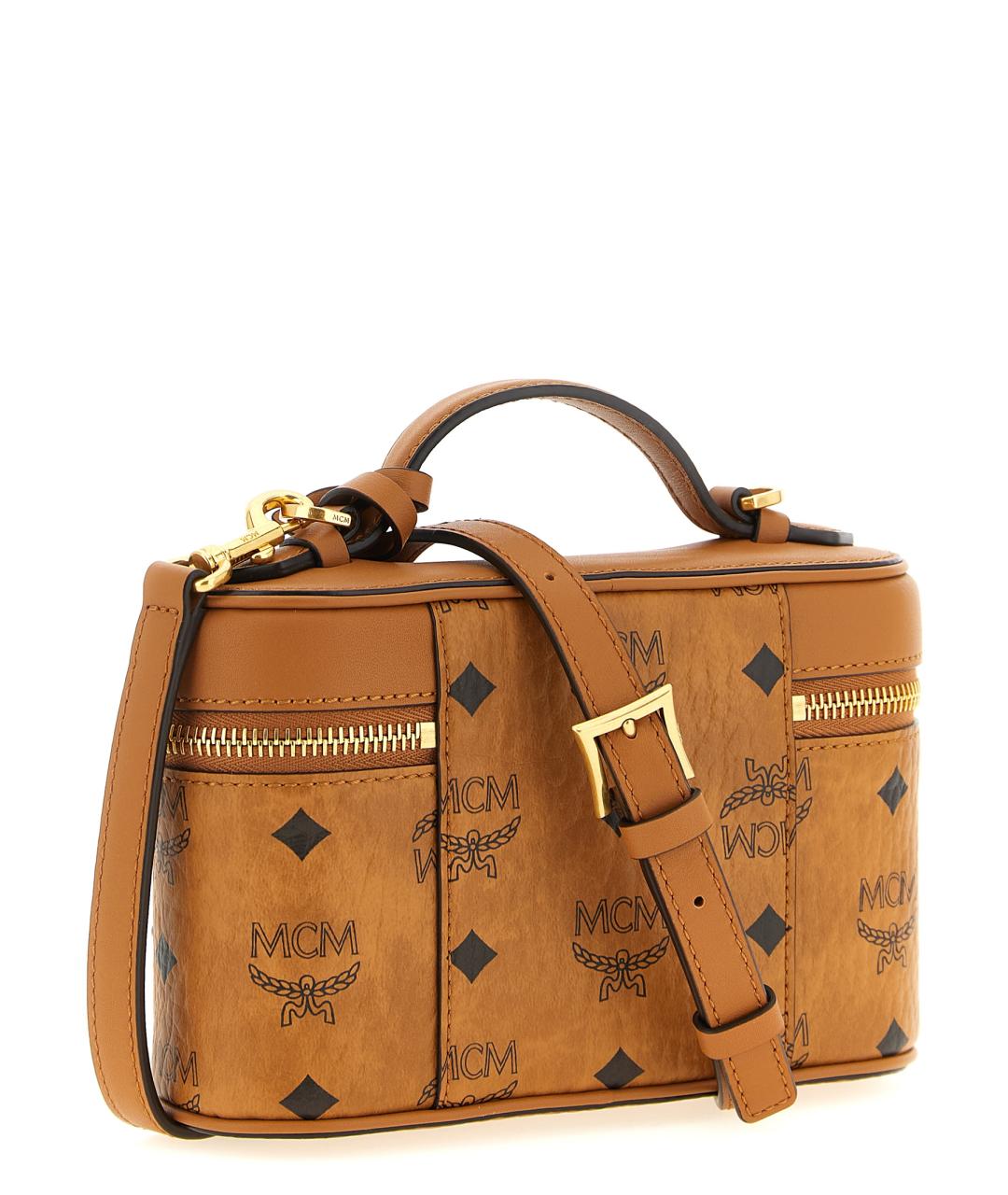 MCM Коричневая сумка через плечо из искусственной кожи, фото 2