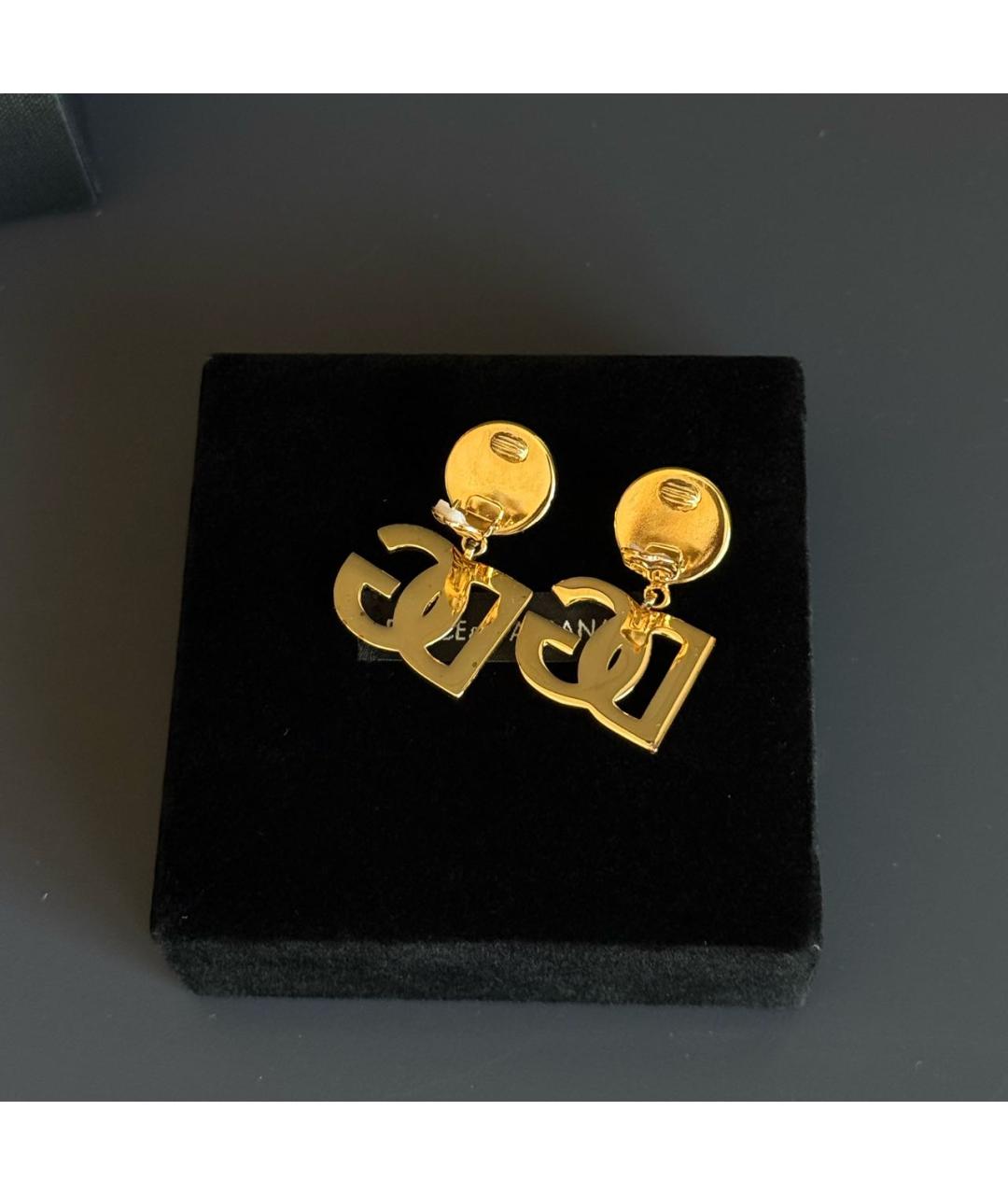 DOLCE&GABBANA Золотые латунные клипсы, фото 3