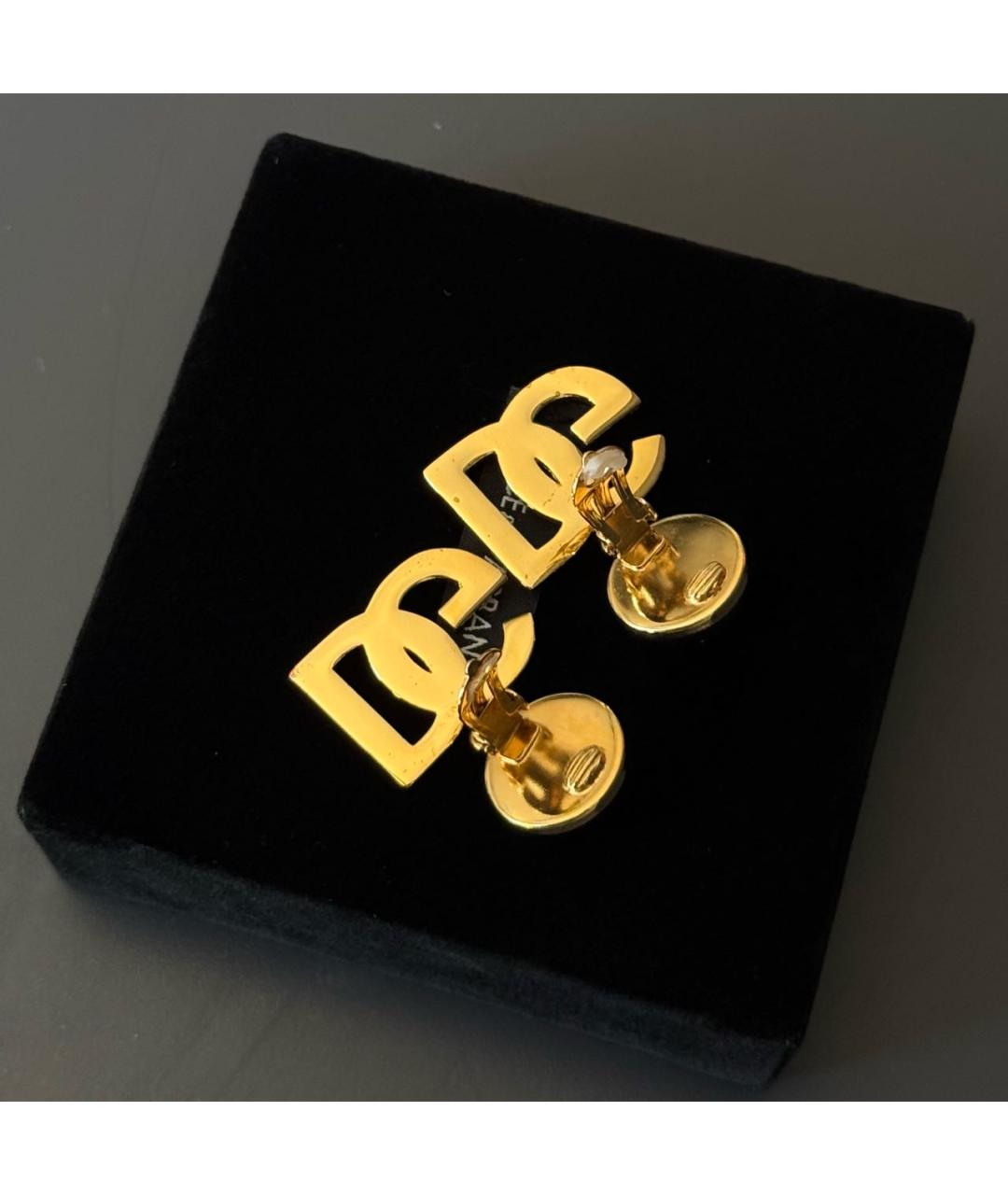 DOLCE&GABBANA Золотые латунные клипсы, фото 4