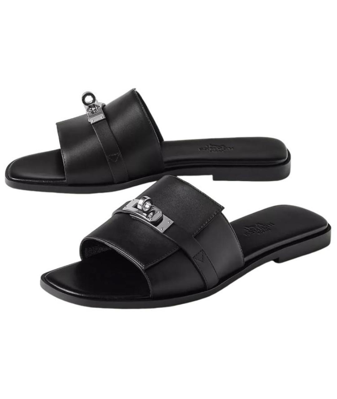 HERMES Кожаные сандалии, фото 3