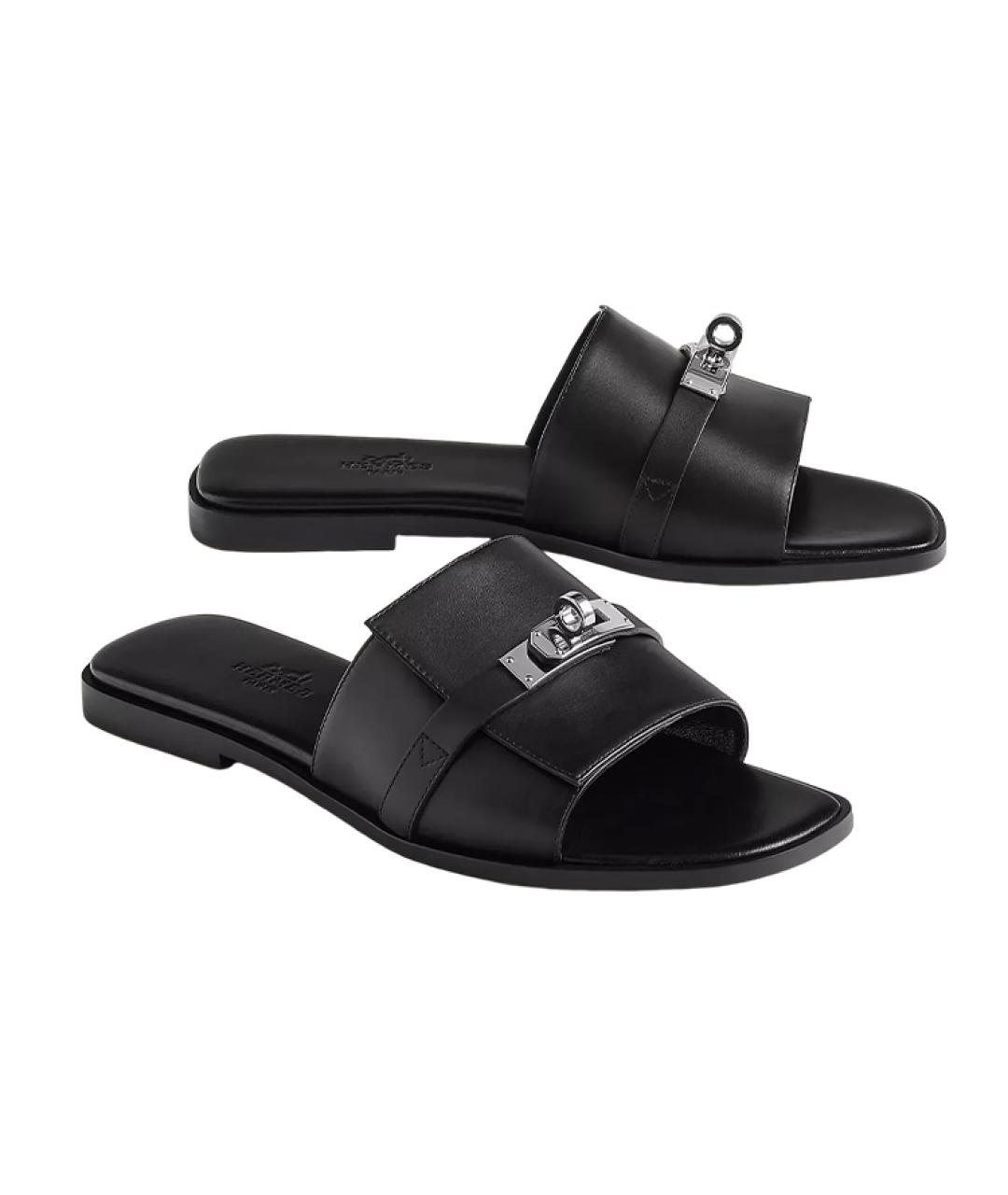 HERMES Кожаные сандалии, фото 4