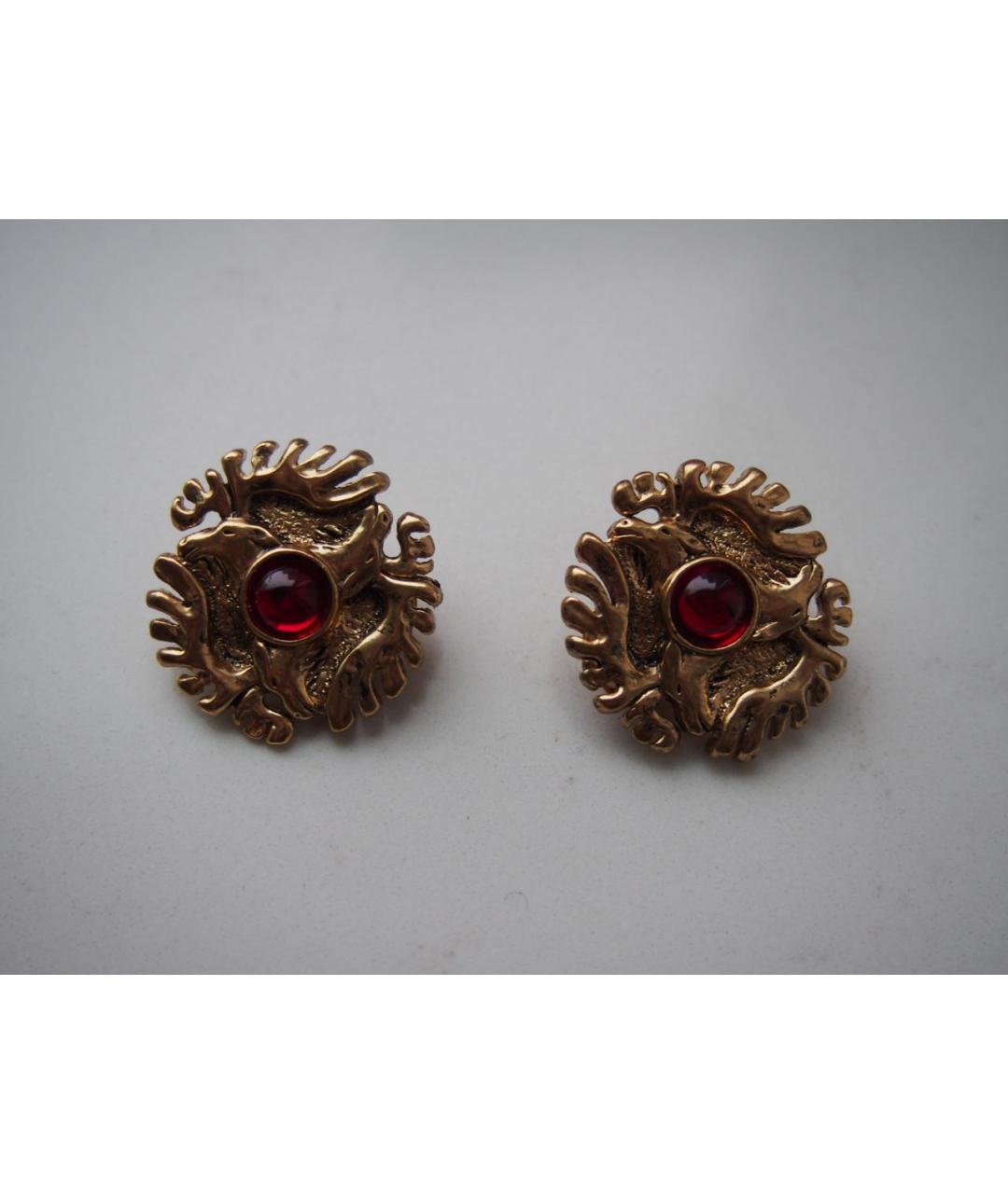 GUY LAROCHE Золотые металлические клипсы, фото 5