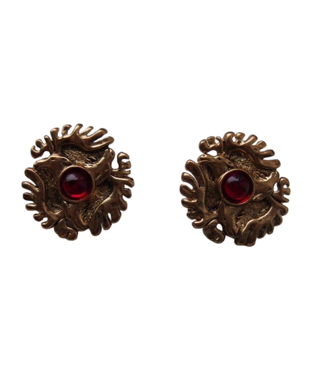 GUY LAROCHE Золотые металлические клипсы, фото 1