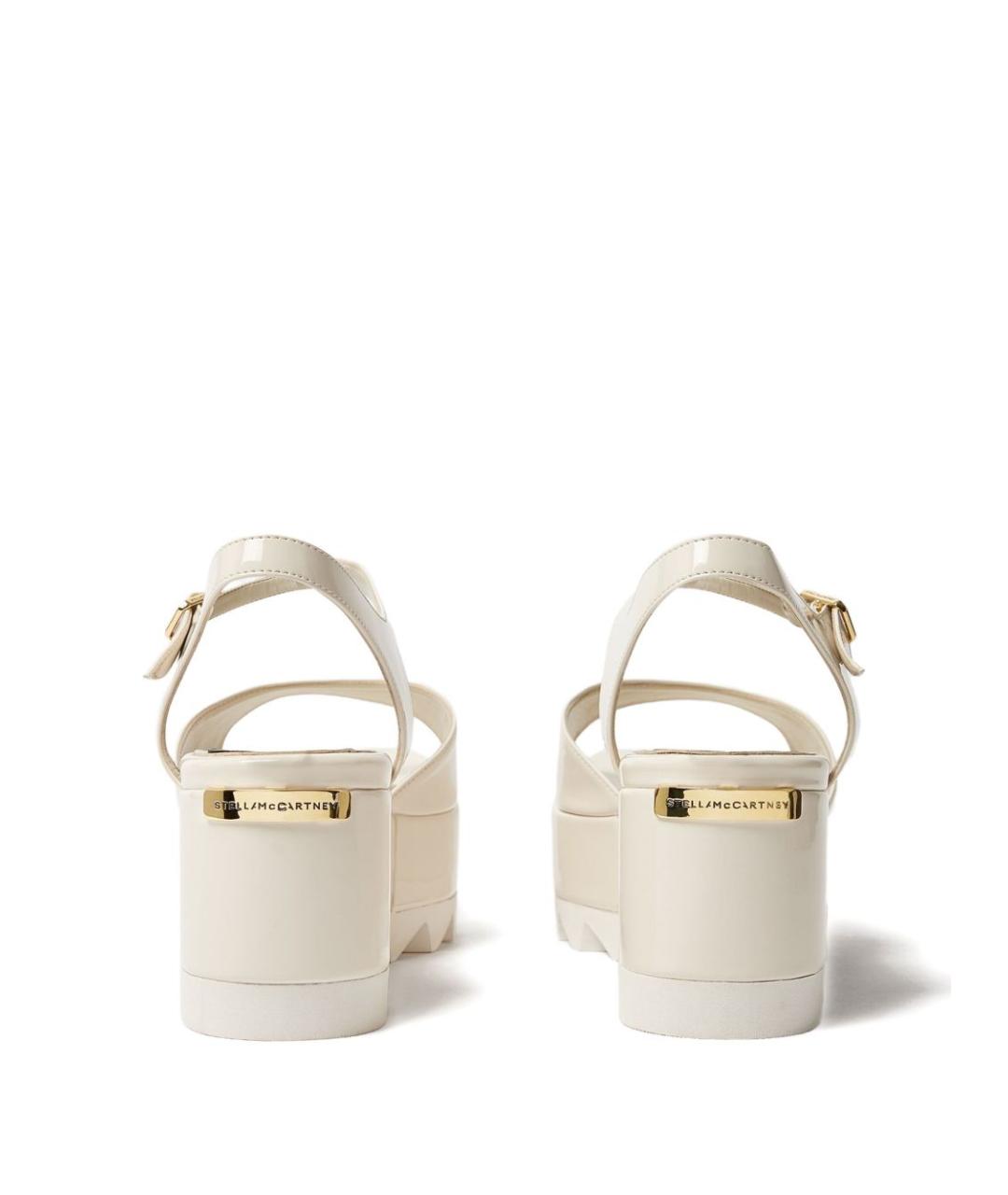 STELLA MCCARTNEY Белые босоножки из искусственной кожи, фото 3