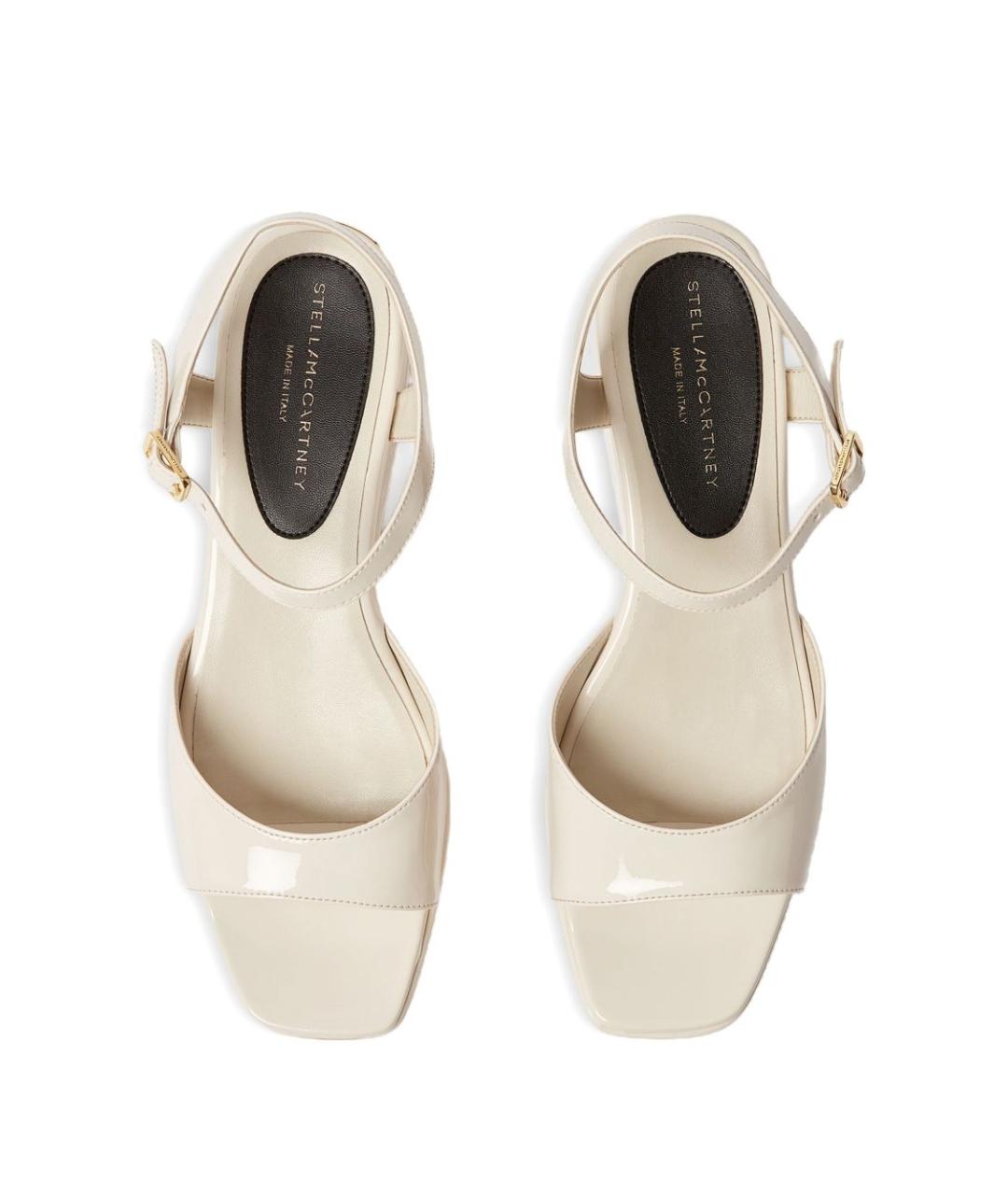 STELLA MCCARTNEY Белые босоножки из искусственной кожи, фото 4