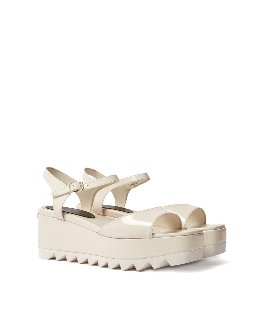 STELLA MCCARTNEY Белые босоножки из искусственной кожи, фото 5