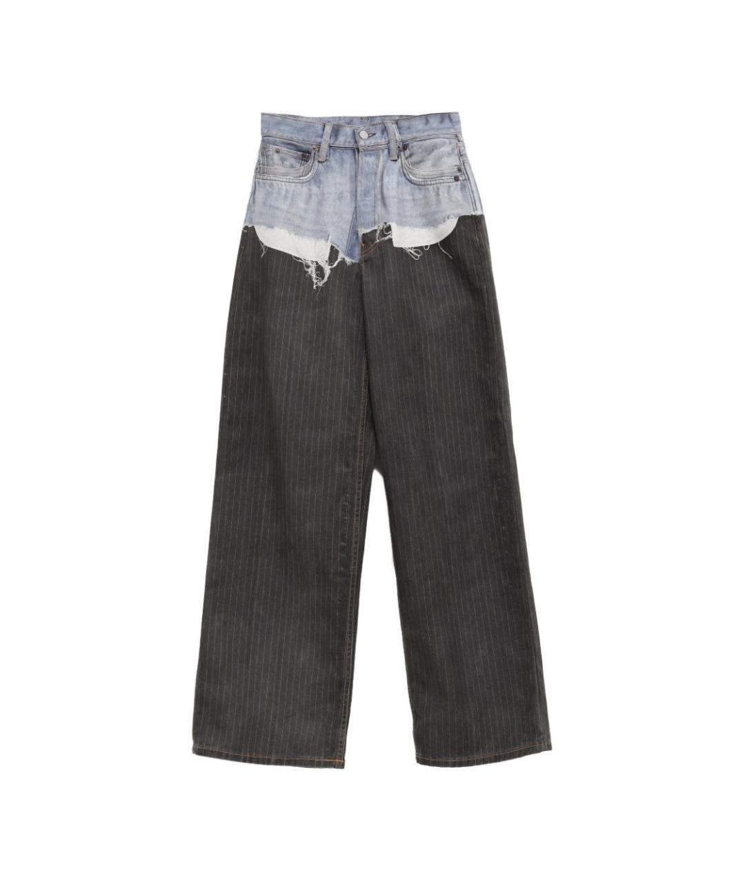 ACNE STUDIOS Черные прямые джинсы, фото 1