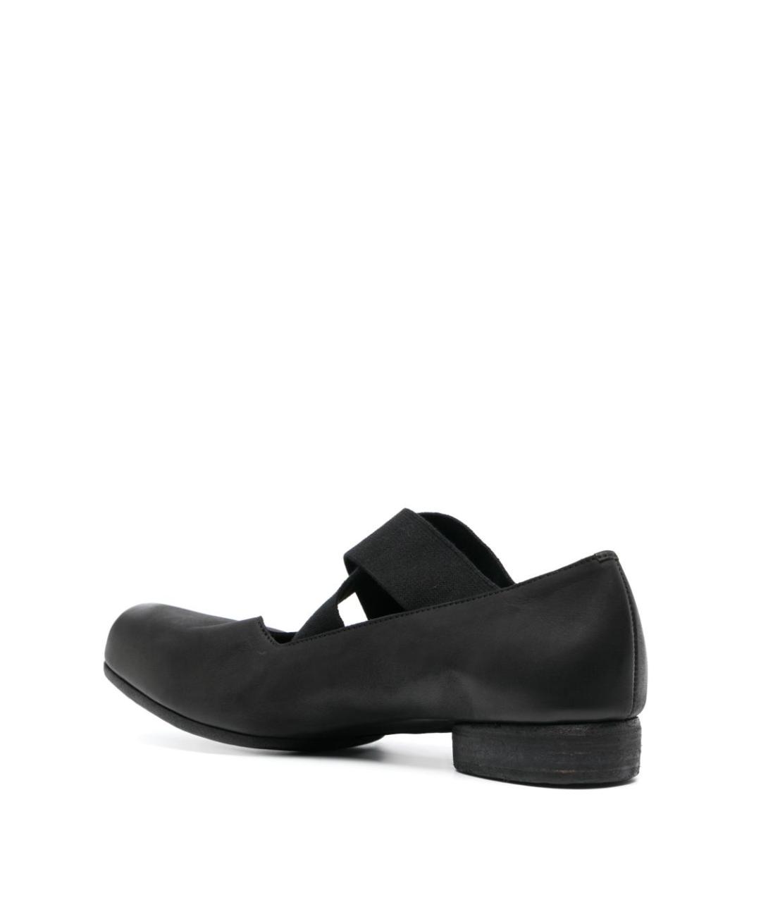 UMA WANG Черные кожаные балетки, фото 4