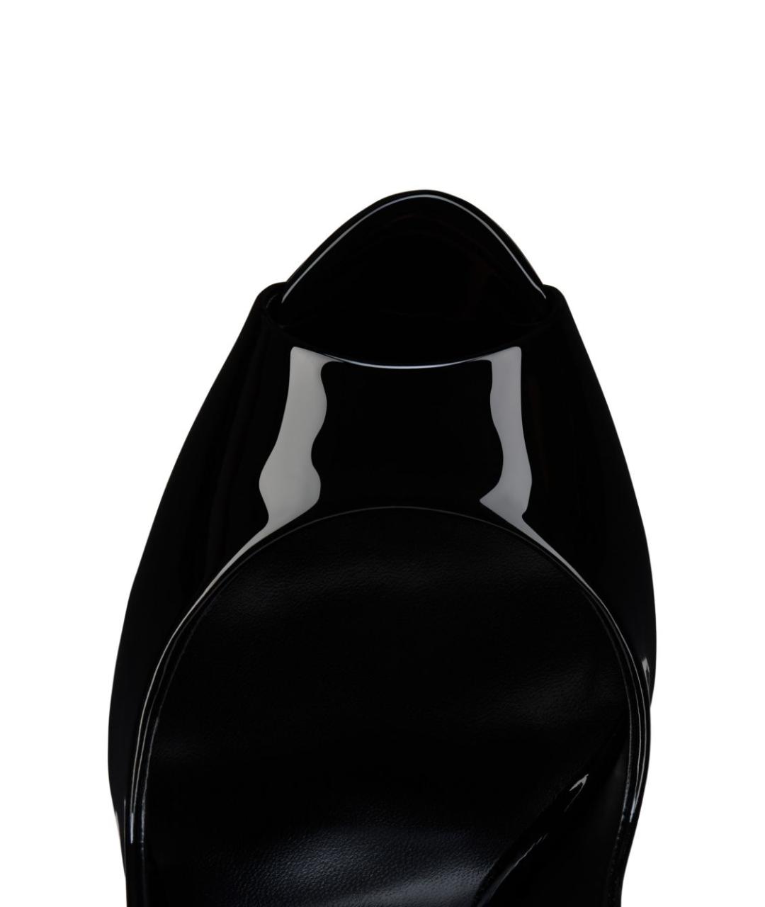 CHRISTIAN LOUBOUTIN Черные кожаные туфли, фото 3