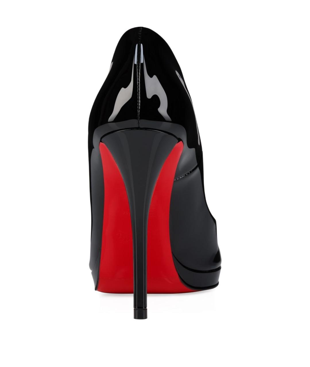 CHRISTIAN LOUBOUTIN Черные кожаные туфли, фото 2