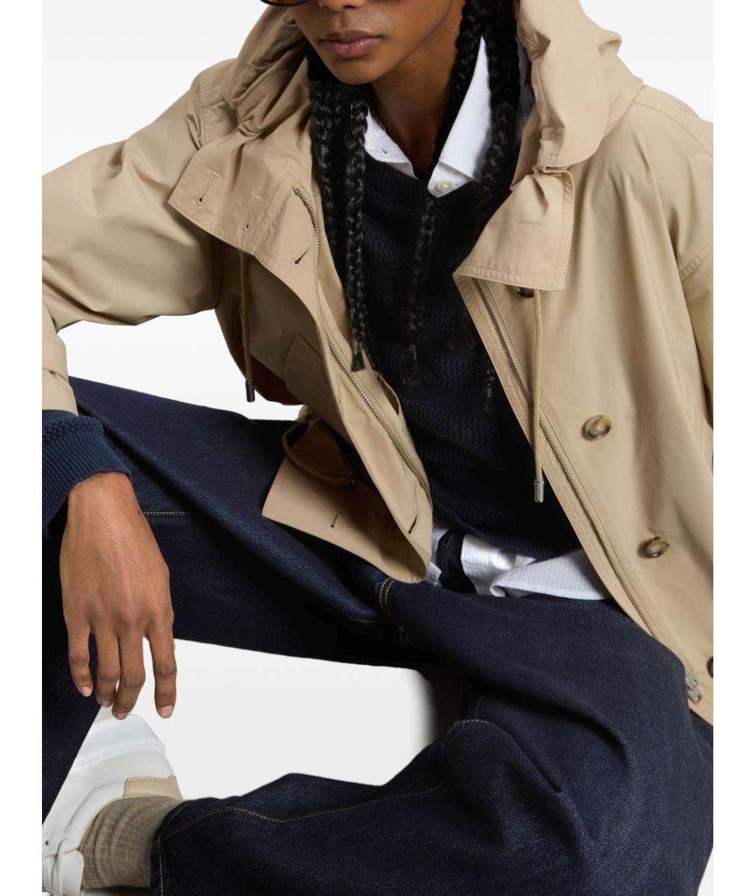 WOOLRICH Бежевая хлопковая куртка, фото 5