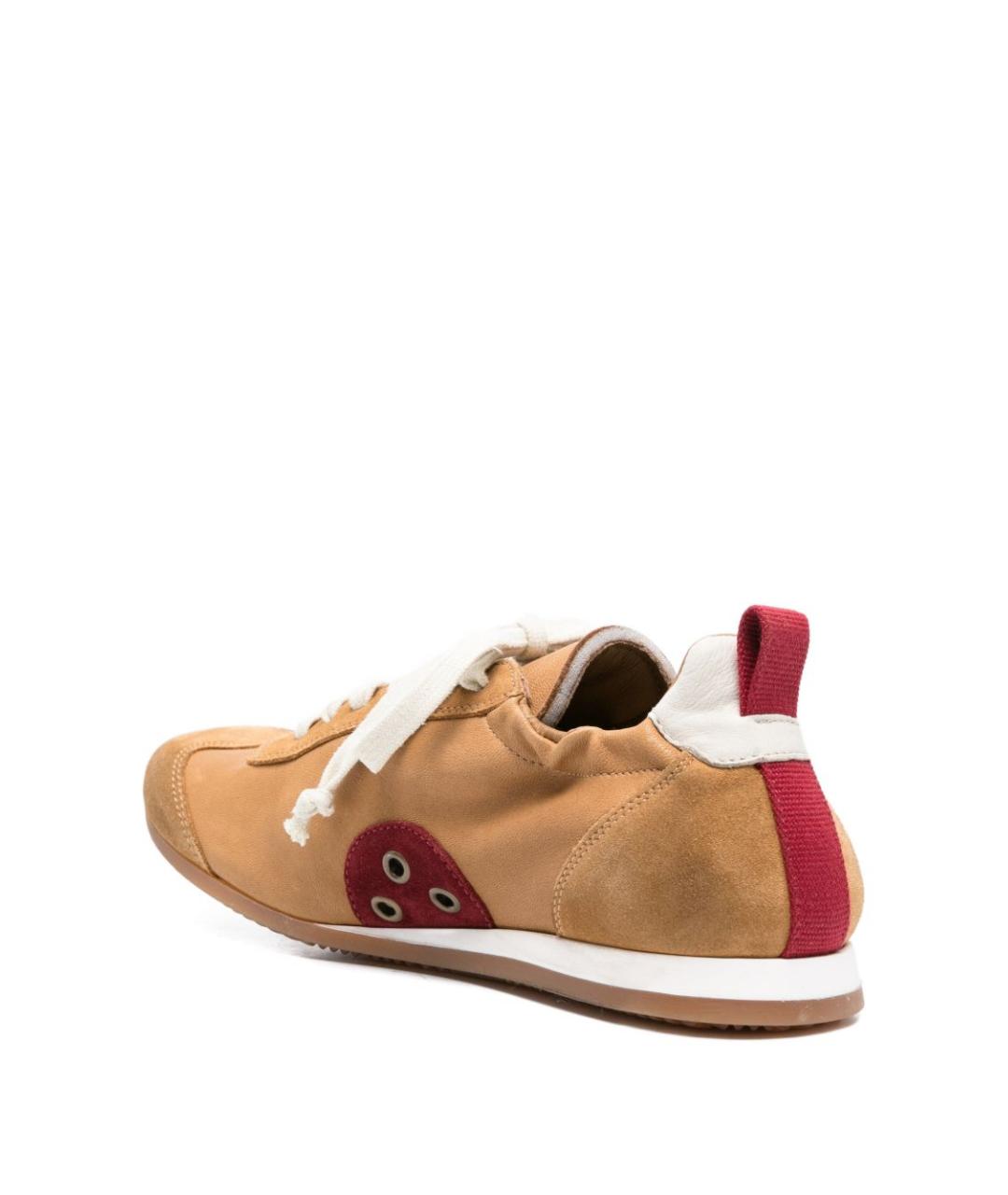 UMA WANG Бежевые замшевые кроссовки, фото 2