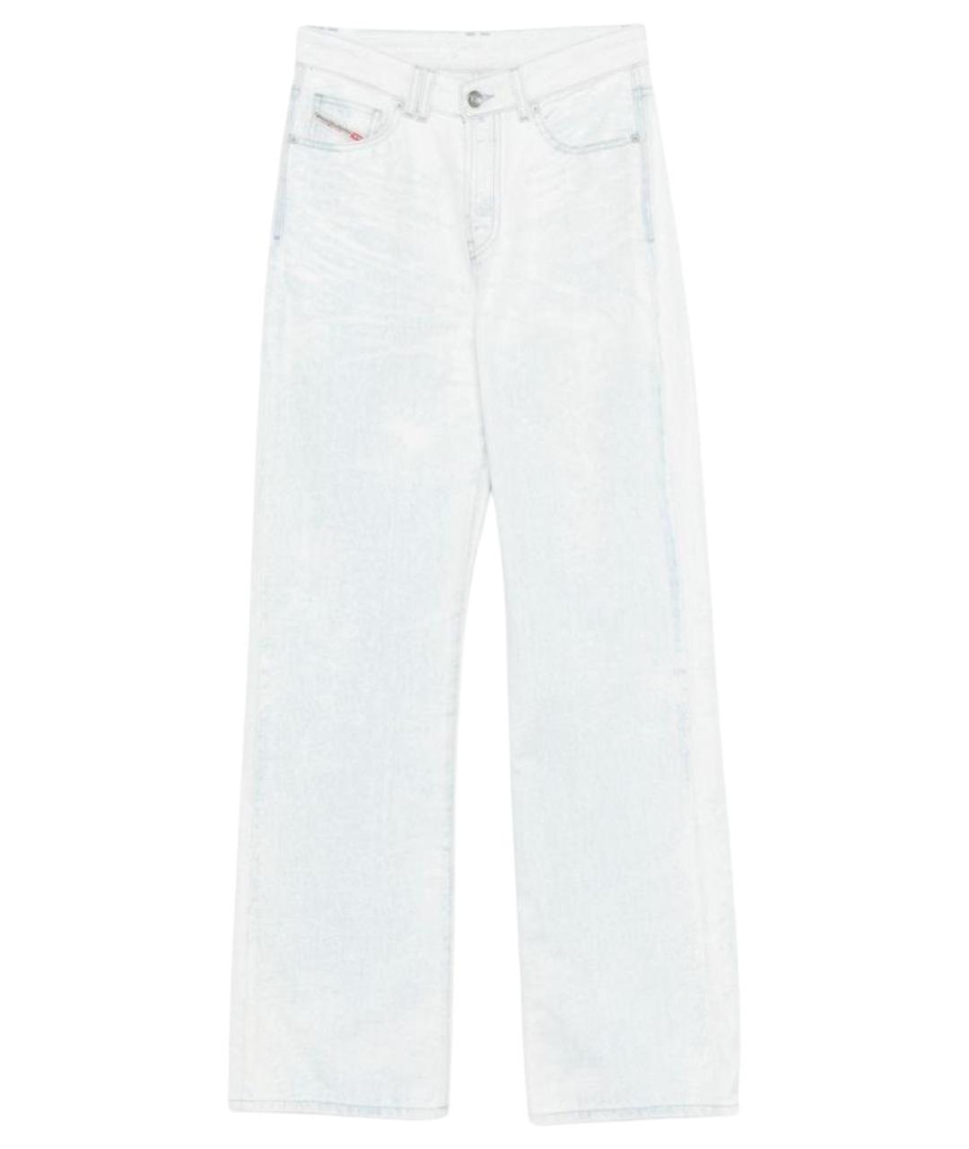 DIESEL Голубые хлопковые прямые джинсы, фото 1
