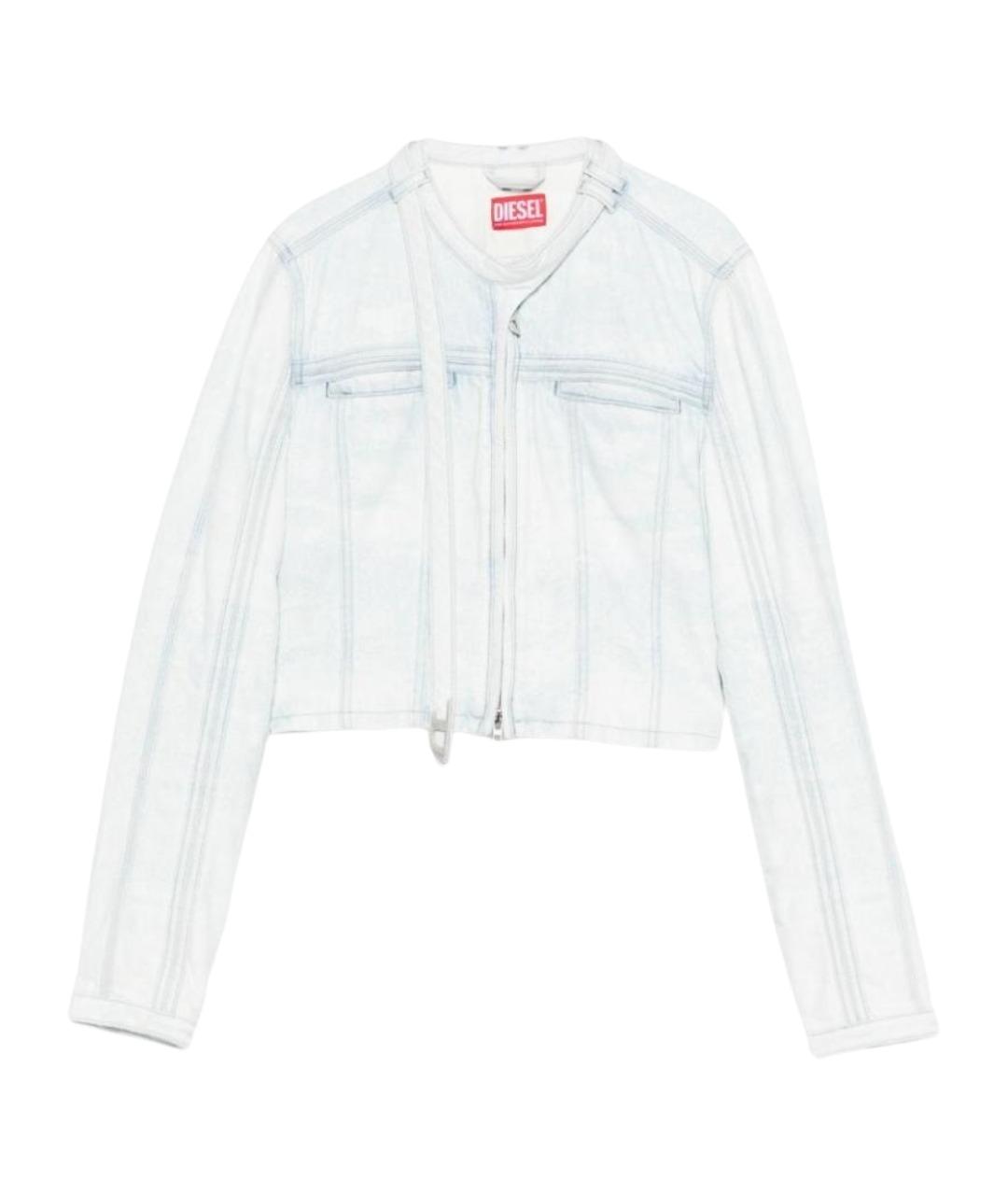 DIESEL Голубая хлопковая куртка, фото 1