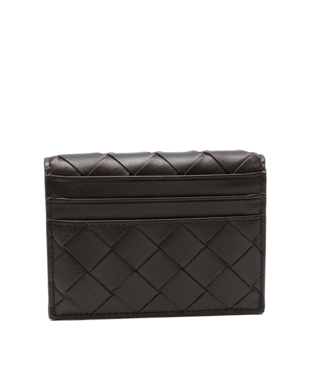 BOTTEGA VENETA Коричневый кожаный кошелек, фото 3