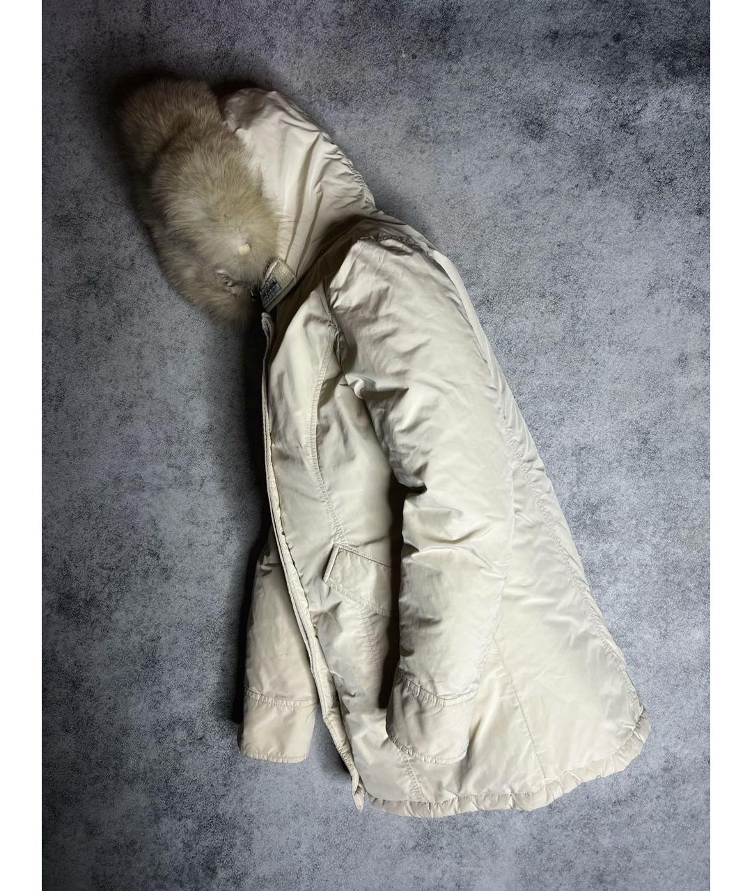 WOOLRICH Бежевый полиэстеровый пуховик, фото 2